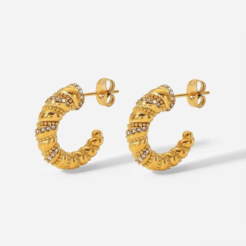 Zircon Twisted Hoops